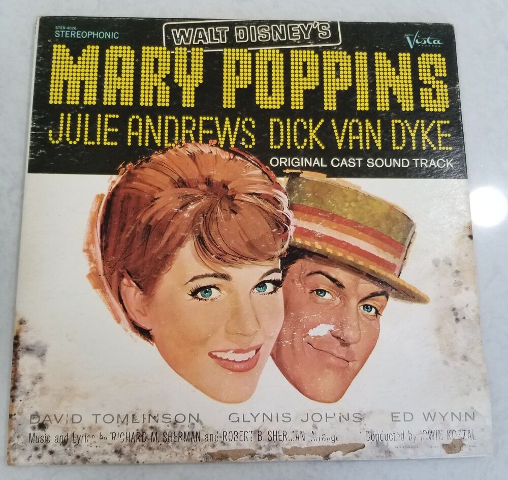 Mary Poppins Original Soundtrack LP – Buena Vista BVS‑4026 – Plays Great